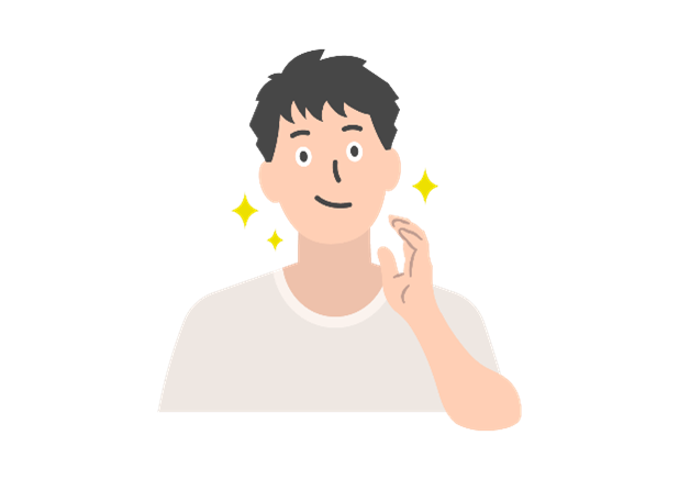 ヒゲ脱毛の施術イメージ